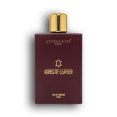 Perfume bottle labeled 'Ashes of Leather' by Uppernotes Dubai - Perfume Shake, Leather oud notes unisex perfume in UAE