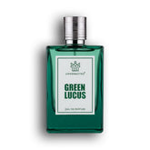 Green perfume bottle labeled 'Green Lucus' by Uppernotes | Perfume Shake, Fresh notes unisex perfume in UAE